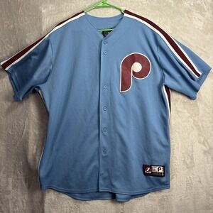 Majestic Cooperstown Collection Philadelphia Phillies Retro Jersey Mens XL